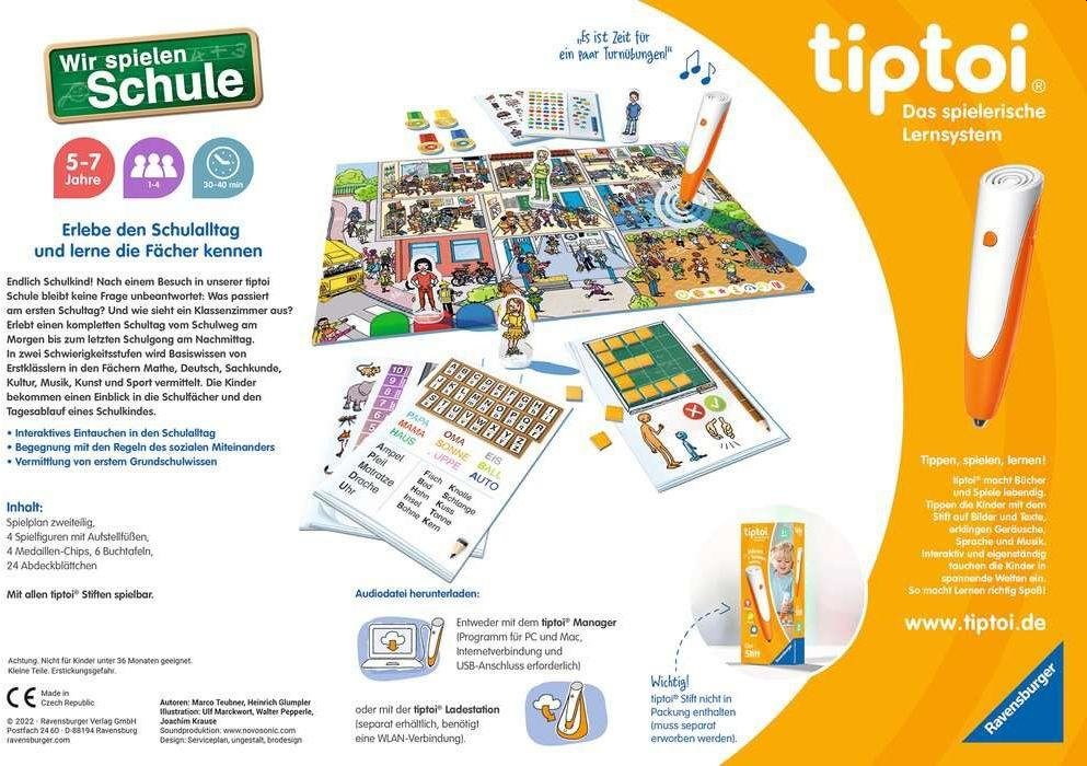 Ravensburger Tiptoi Jugamos A La Escuela, Juego De Mesa