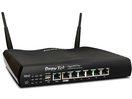 EAN 4710484741202 - DrayTek Vigor2927ac router inalámbrico Gigabit Ethernet Doble banda (2,4 GHz / 5 GHz) 4G Negro imagen 3