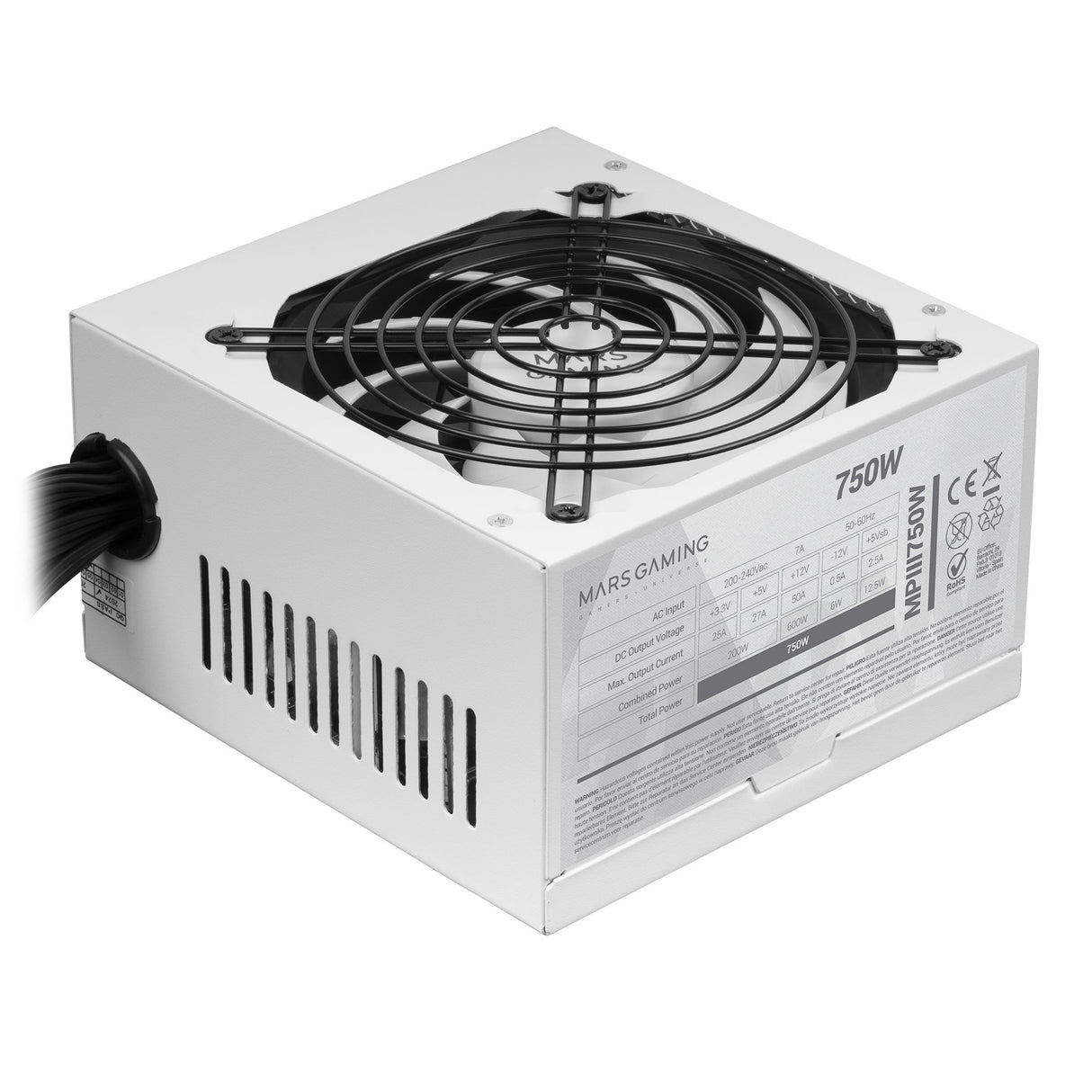 EAN 8435693106814 - Mars Gaming MPIII750W unidad de fuente de alimentación 20+4 pin ATX imagen 3
