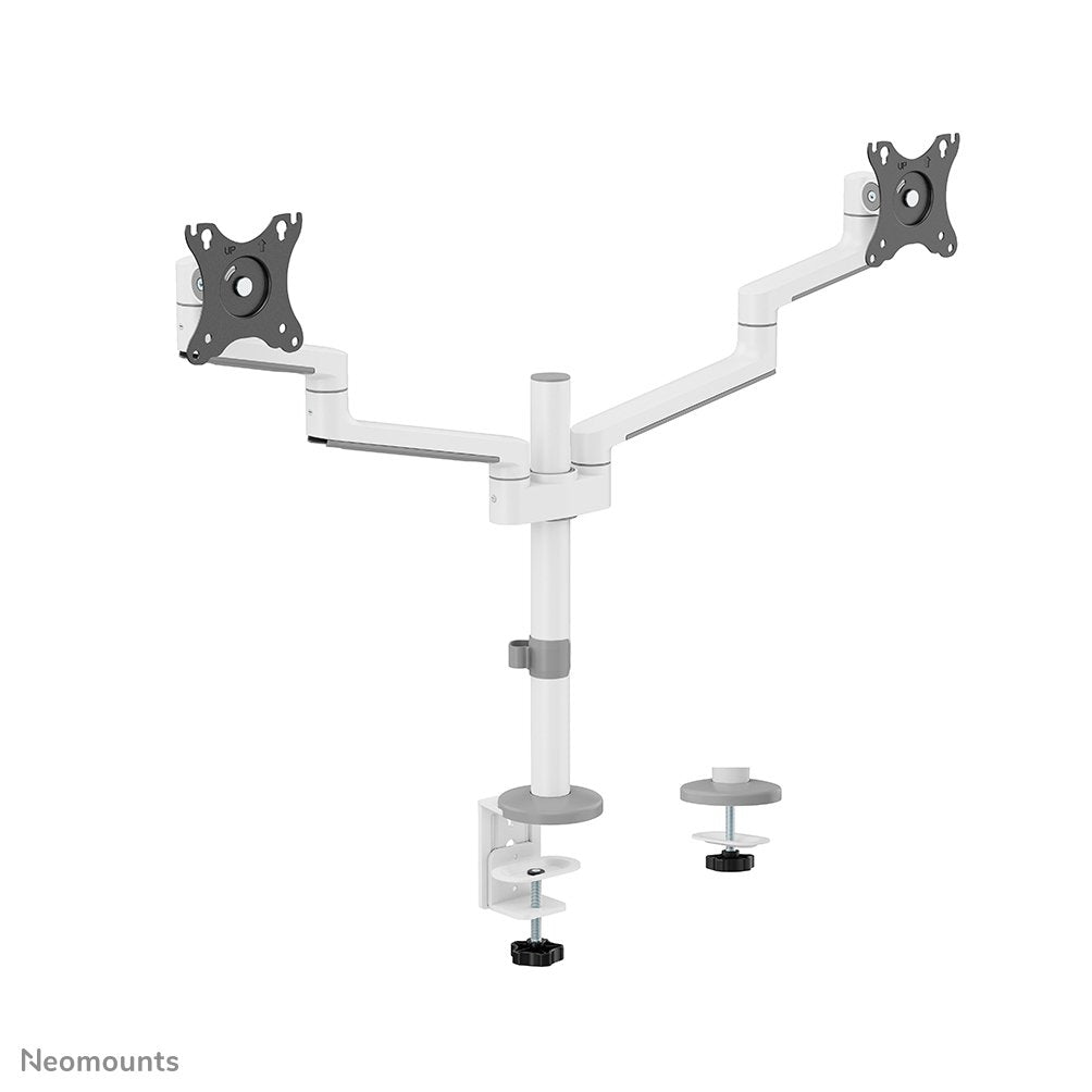 Neomounts By Newstar Soporte De Escritorio 17"-27" 2 Monitores 3gelenk Blanco Max.8kg