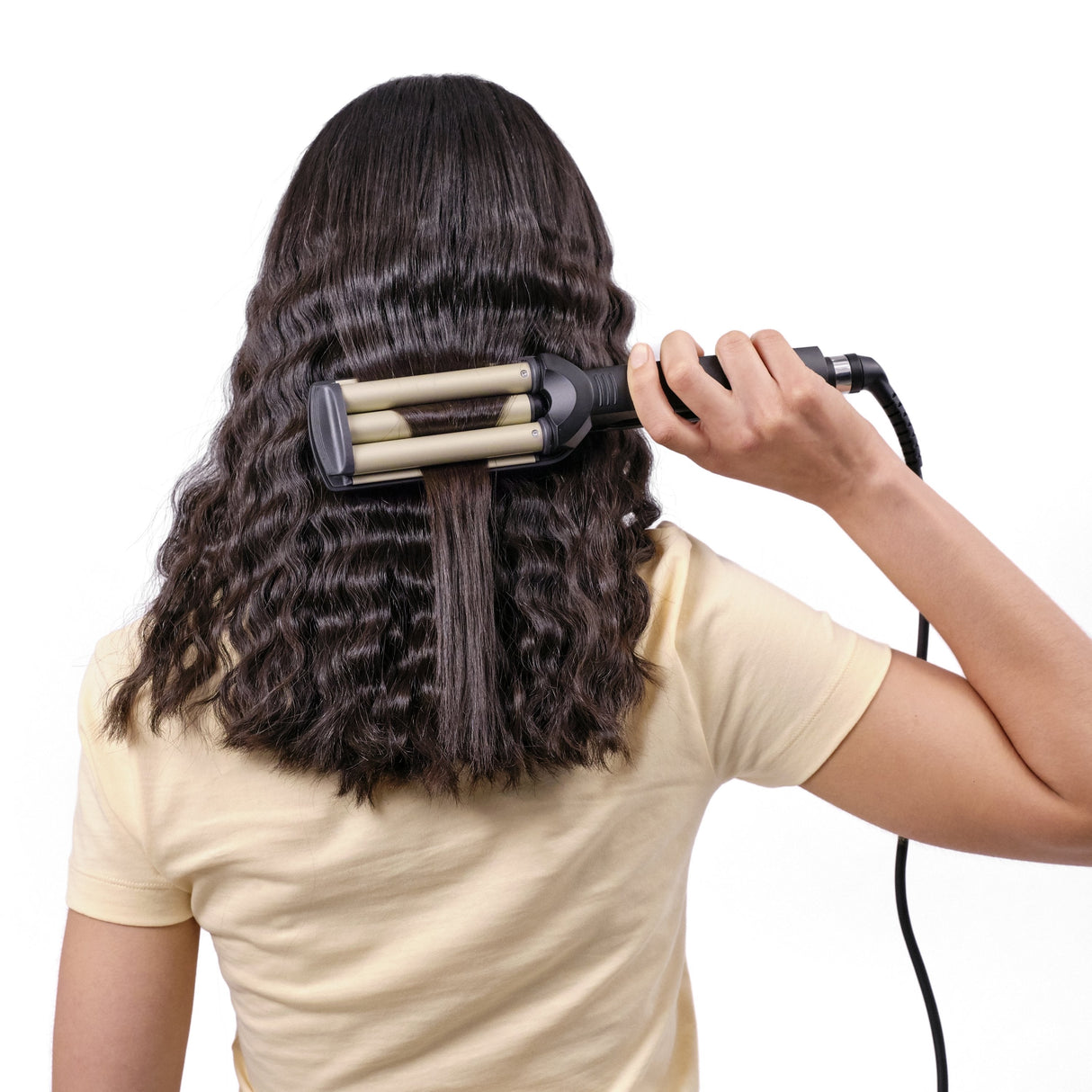 EAN 3030050064308 - BaByliss EasyWaves Plancha alisadora y rizadora para flequillo Caliente Negro, Plata 1,8 m imagen 5