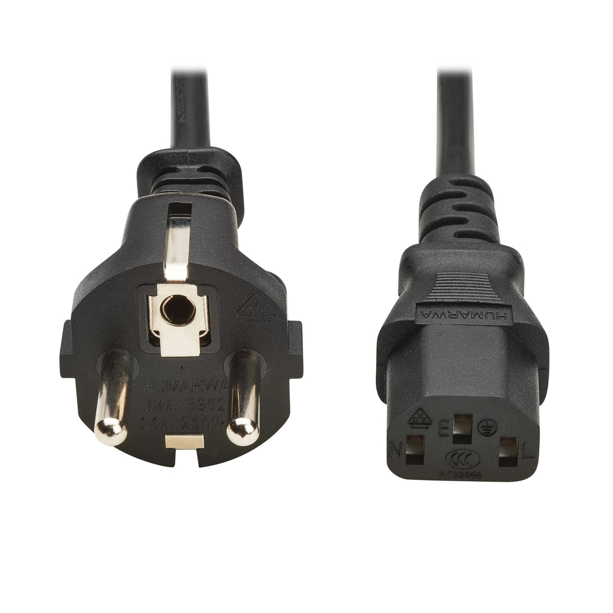 Eaton Tripplite Pdu Power Cord C13 To Schuko Cee 7/7 - 10a 250v H05vv-F 1m 3.28 Ft. Black