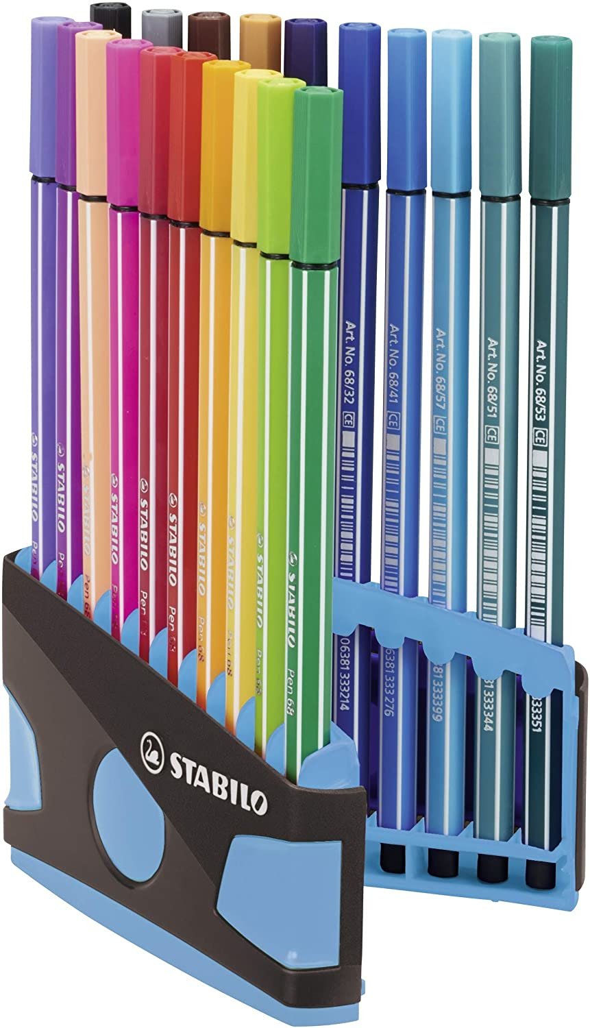 Stabilo Rotulador Pen 68 Estuche De 20 C/Surtidos Parade Antracita-Azul