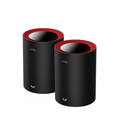 EAN 6971690792954 - Cudy M3000 2-Pack Doble banda (2,4 GHz / 5 GHz) Wi-Fi 6 (802.11ax) Negro, Rojo 1 Interno imagen 1
