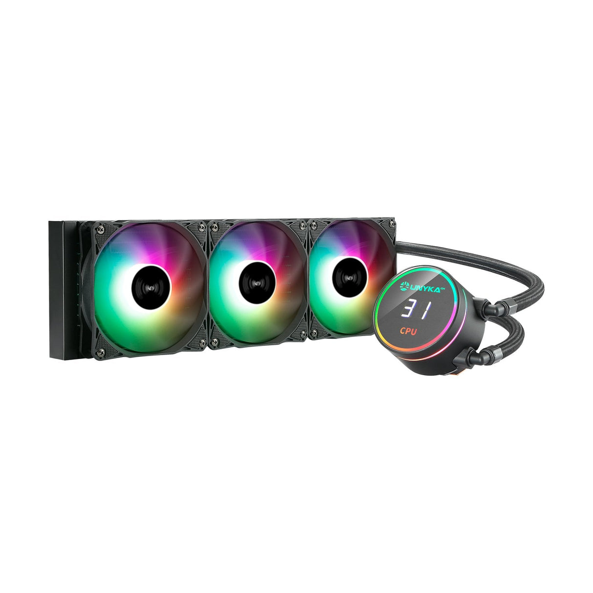 Unykach Aquastorm 360 Kit De Refrigeracion Liquida - 3 Ventiladores 120mm Rgb