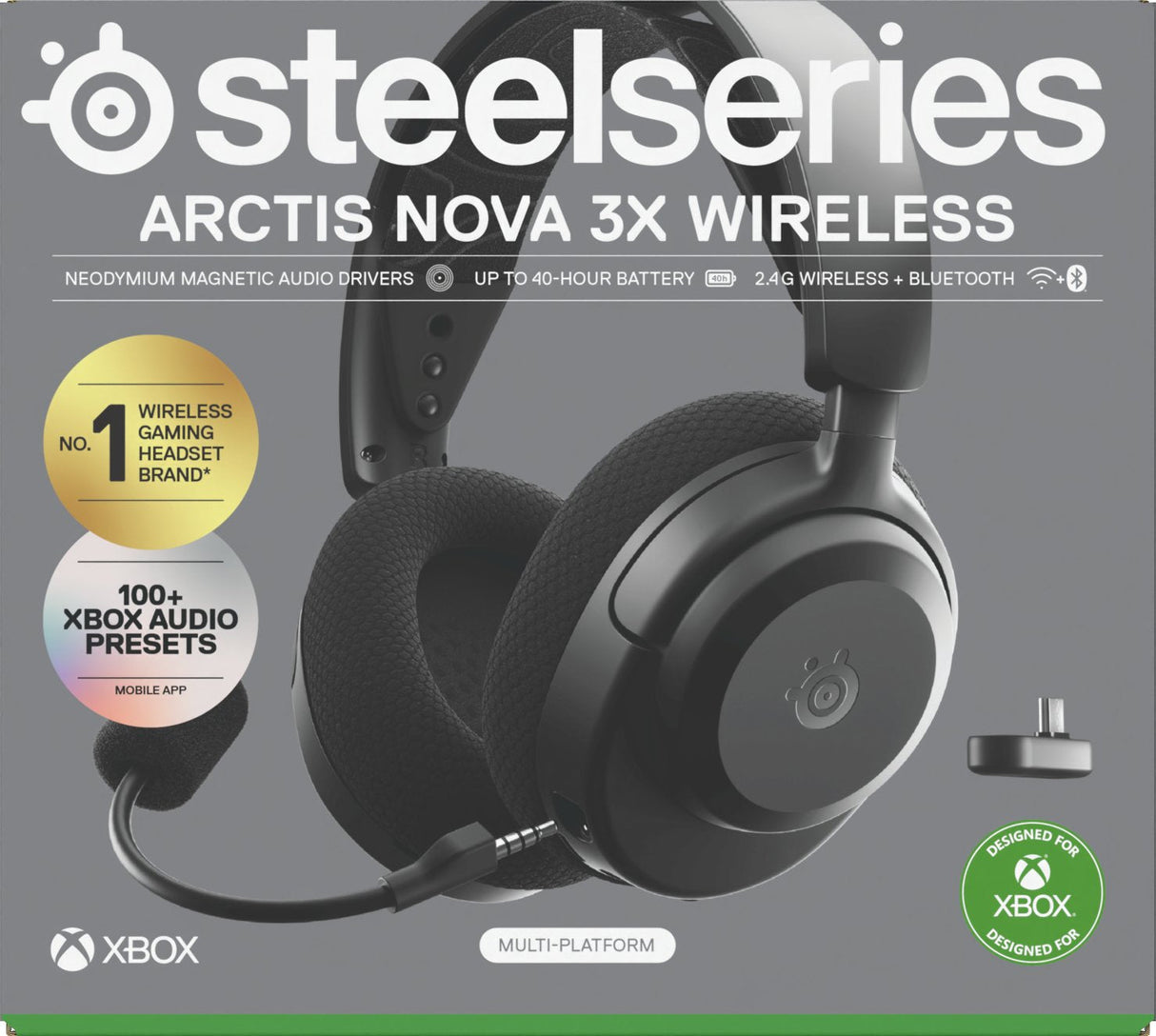 Auriculares Steelseries - Arctis Nova 3xw Negro (61689)
