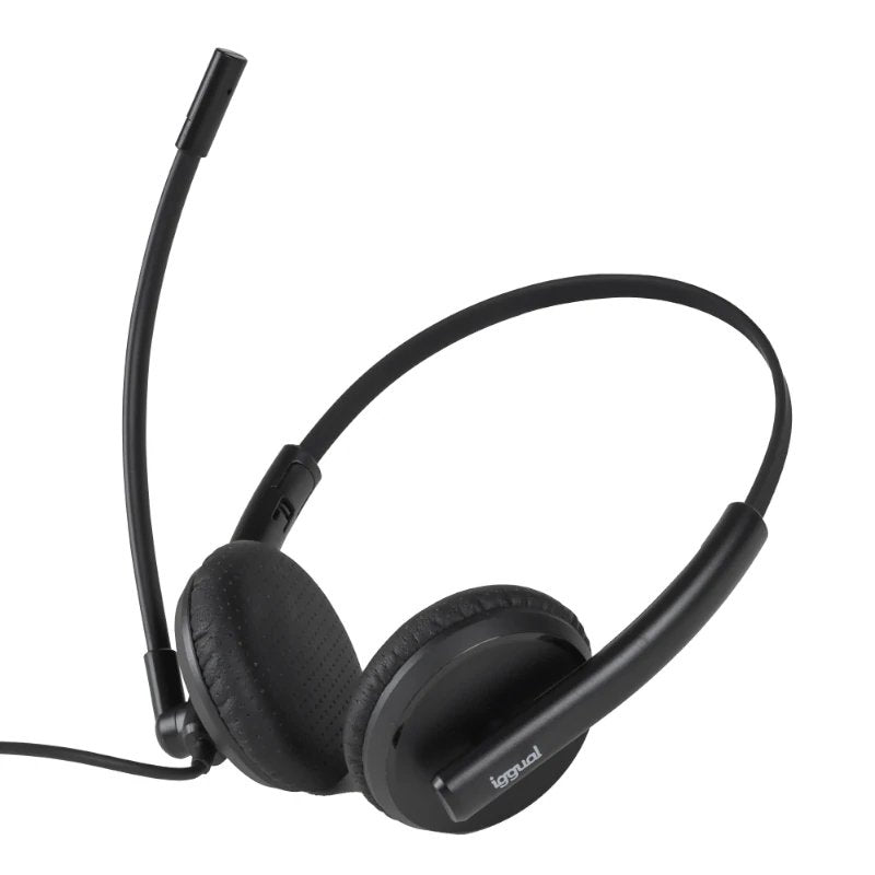 Auriculares  Iggual  Usb Cancelación Ruido Enc 3030