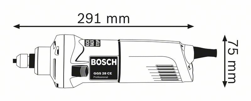 Amoladora  Bosch Professional 0 601 220 100  Recta Y Rectificadora De Matriz 10000 Rpm 650 W Azul, 10000 Rpm, 8 Mm, Corriente Alterna, 650 W, 380 W, 1,4 Kg
