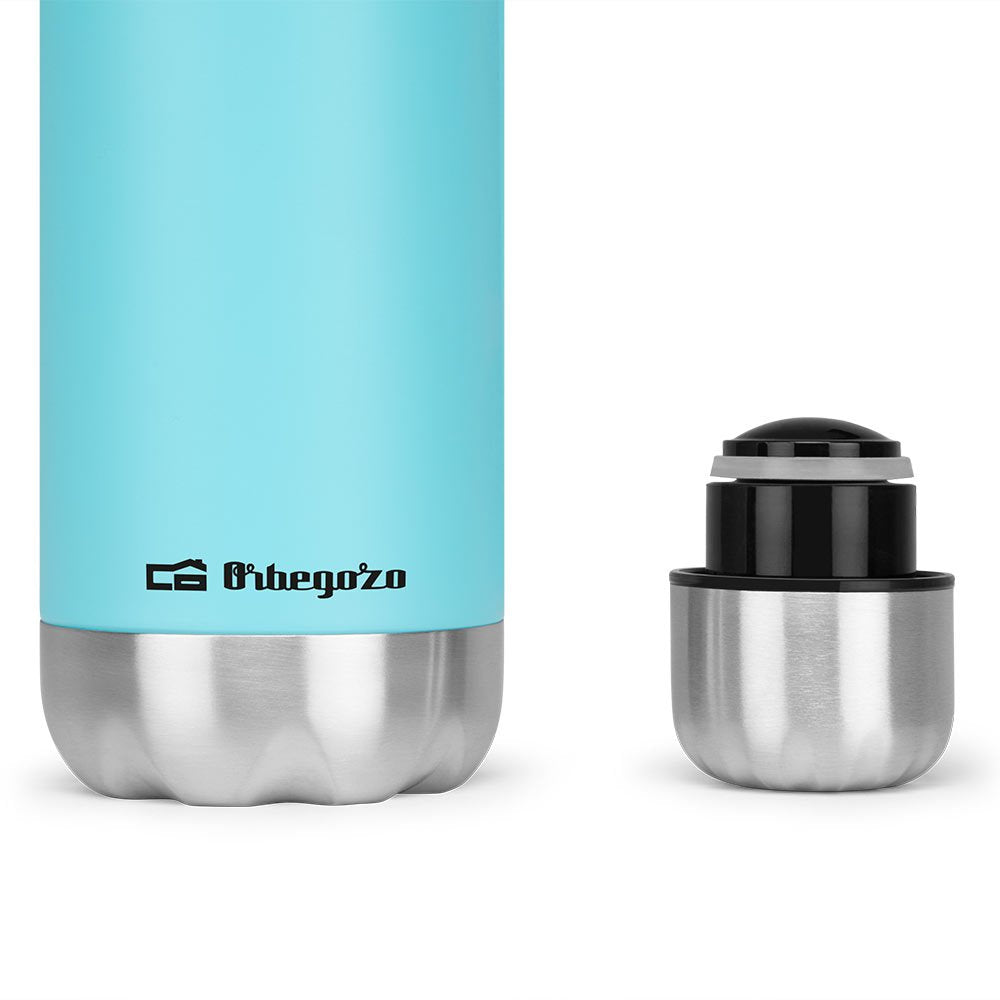 Botella Termo Orbegozo Trl 353  Conserva Liquidos Frios Y Calientes Por Horas - Acero Inoxidable Duradero - Tapon