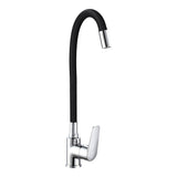 Grifo Cocina Monomando Baiona Goma Flexible Negro