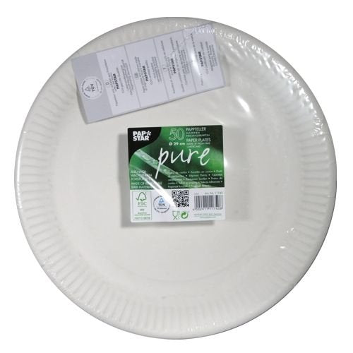 Papstar Pure Pappteller Blanco