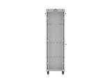 Lanberg Rack Cabinet 19" Free-Standing 42u 600x600 Flat Pack With Glass Door Lcd Grey V2