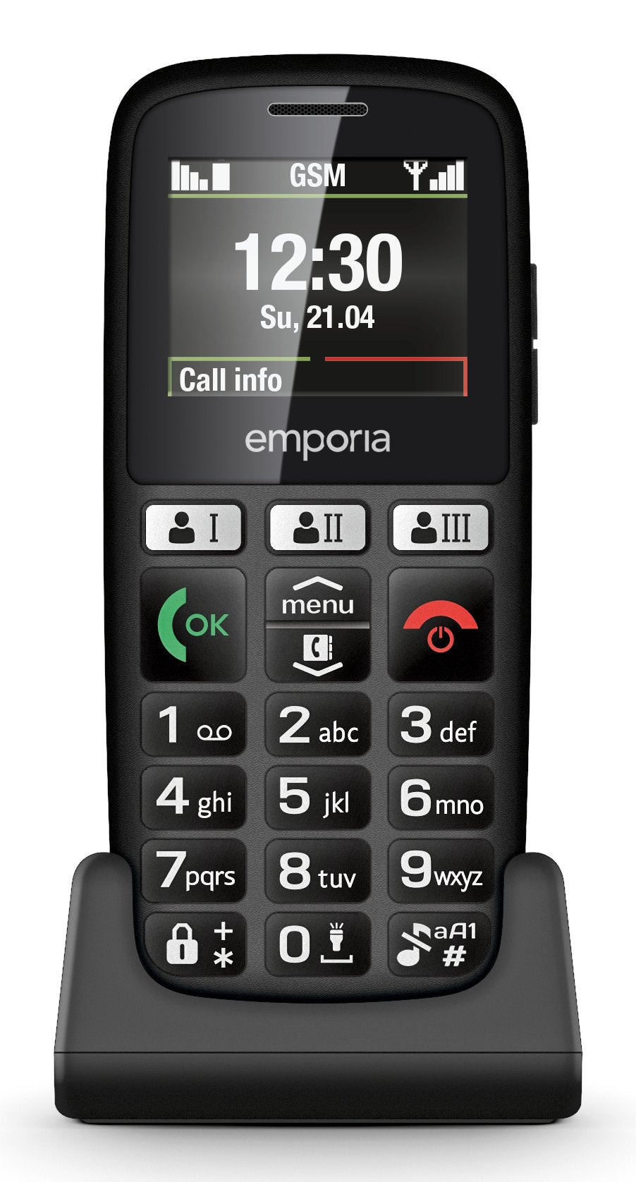 Emporia Happy 70 G Negro Teléfono Básico