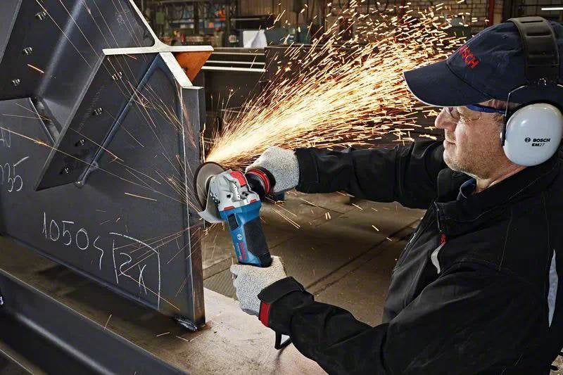 Bosch Gwx 19-125 S Amoladora Angular X-Lock Profesional Azul / Negro, 1.900 W