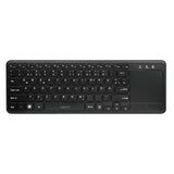 Teclado Aleman Logilink Id0188 Rf Inalámbrico Touchpad Qwertz Negro