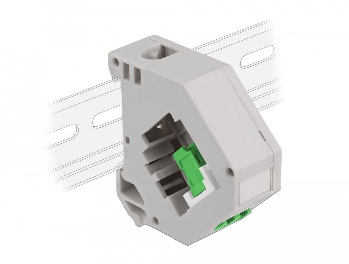 Delock Hutschienenadapter Mit Keystone Lc Duplex Buchse Zu Lc Duplex Buchse Grün