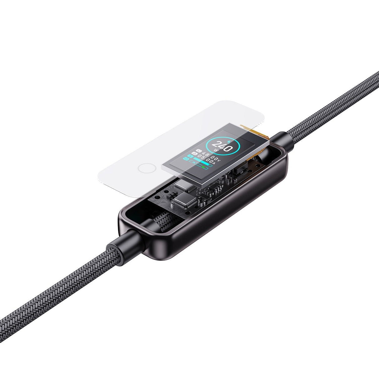 4smarts Usb-C Cable Screencord 240w 1,2m, Negro