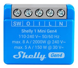Shelly 1 Mini Gen4, Relay Blue Shelly_1_mini Gen4