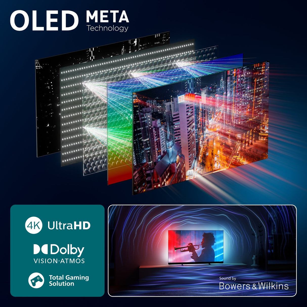 EAN 8718863046852 - Philips 55OLED910/12 Televisor 139,7 cm (55") 4K Ultra HD Smart TV Wifi Metálico imagen 4