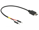 Delock Cable De Alimentación Usb Tipo-C A 2 Pines Macho De Alimentación Independiente De 20 Cm
