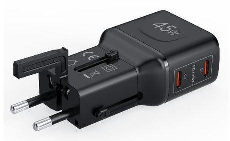 EAN 8021735224549 - Celly MULTIPLUGSL45W cargador de dispositivo móvil Auriculares, Smartphone, Tableta Negro Corriente alter imagen 4