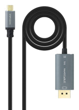 Cable Usb-C/M - Dp/M Bidireccional, Negro 2 M