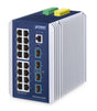 EAN 4711605287425 - PLANET IP30 Industrial L3 16-Port Gestionado Gigabit Ethernet (10/100/1000) Aluminio, Azul imagen 1