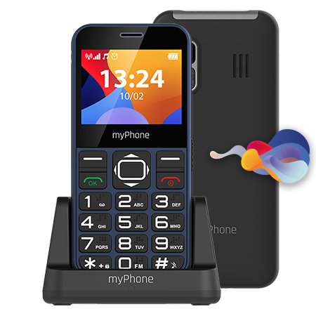 Myphone Halo 3, Barra, Sim Única, 5,87 Cm (2.31"), 0,3 Mp, 1000 Mah, Negro, Azul