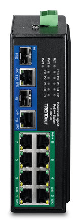 Trendnet 10-Port Indumrial Gigabit 400w Poe++ Din-Rail Swit