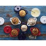 Staub Mini Cocotte Set 4-Tlg. Rund, Keramik, Kirsch-Rot