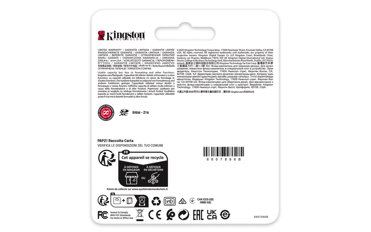 EAN 0740617340570 - Kingston Technology Canvas React Plus 512 GB SDXC UHS-II Clase 10 imagen 4