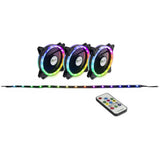 Inter-Tech Rs-04 Rgb Carcasa Del Ordenador Ventilador 12 Cm Negro