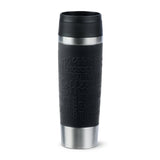 Emsa Travel Mug Taza Térmica Classic Grande Negro/Acero Inoxidable, 0,5 Litros N2022000