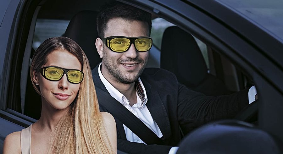 Wedo Nachtsicht-Überziehbrille Sw Polarized Amarillo Getönt