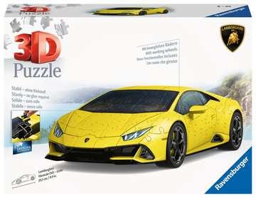 Puzzle 3d Pojazdy Lamborghini Huracan Evo Giallo