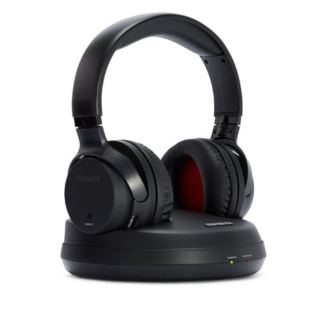 EAN 8435256897562 - Aiwa WHF-880 auricular y casco Auriculares Inalámbrico Diadema Música Base de carga Negro imagen 1
