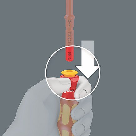 Wera Kraftform Kompakt Vde 17 Extra Delgado 1 Buscador De Her Ientas, 17 Piezas, Destornillador Rojo/Amarillo, Incl. 2 Mangos Enchufables, Hojas Intercambiables Vde, Alicates 5006612001