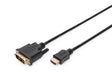 EAN 4016032295914 - Digitus AK-330300-020-S adaptador de cable de vídeo 2 m HDMI tipo A (Estándar) DVI-D Negro imagen 1