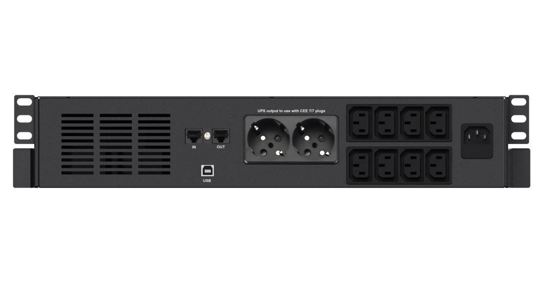 Infosec X4 1000 Rm Plus Sai (Ups) Línea Interactiva 1 Kva 600 W 10 Salidas Ac