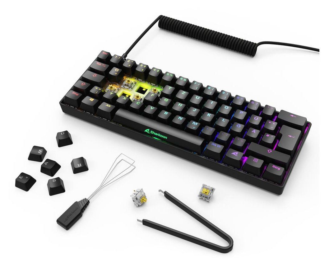 EAN 4044951041923 - Sharkoon 100065629 teclado Hogar USB QWERTZ Alemán Negro imagen 8
