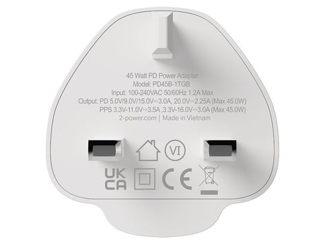 EAN 5056304398232 - 2-Power 2PWC45W01G-UK cargador de dispositivo móvil imagen 5