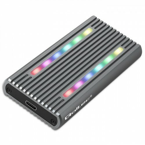 EAN 5901878522722 - Qoltec 52272 caja para disco duro externo Caja externa para unidad de estado sólido (SSD) Gris M.2 imagen 1