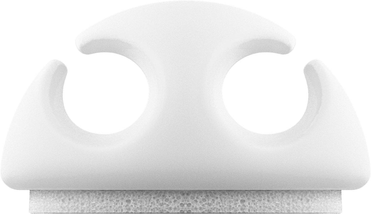 Goobay Organizador De Cables 2 Ranuras (Mini), 6 Piezas Blanco 70364