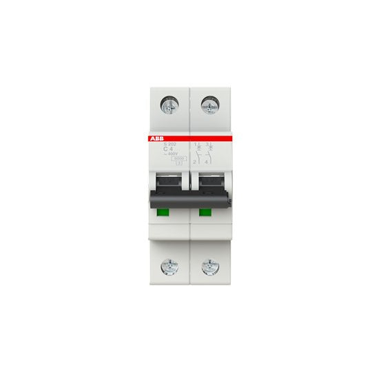 Abb Stotz-Contacto Interruptor Automático 6ka 4a C 2p S202-C4 2cds252001r0044
