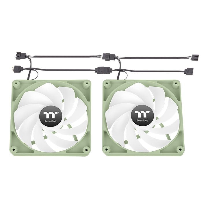 Ventilador Inverso Caja Thermaltake Ct120 Argb 2xvent Verde Matcha