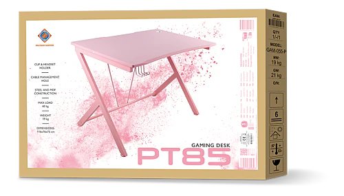 Deltaco Gaming Tisch Pt85 Metallbeine Pink