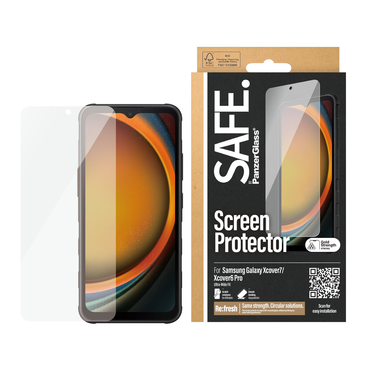 EAN 5711724357350 - PanzerGlass SAFE. by Samsung Xcover 7 UWF*BULK - You probably know them: the moments when you want a stro imagen 2
