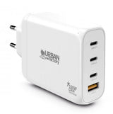 Cargador De Pared 65w 3 Puertos Usb-C Char Y 1 Puerto Usb-A 18w