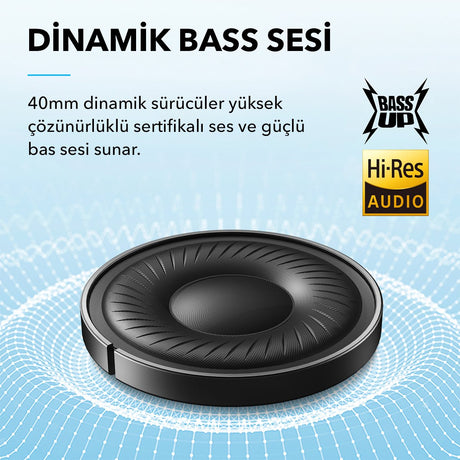 EAN 0194644135720 - Soundcore A3004-Mavi Auriculares Alámbrico Diadema Llamadas/Música USB Tipo C Bluetooth Azul imagen 2