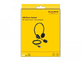Delock 27178 Auriculares Estéreo Usb Con Control De Volumen Para Pc Y Portátil - Ultra Ligeros